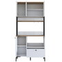 Hanah Home Gabinete Multipropósito Blanco y Nuez